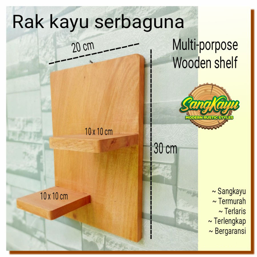 Rak Dinding Minimalis Kayu Cm Rak Vas Bunga Dll Wooden Shelves